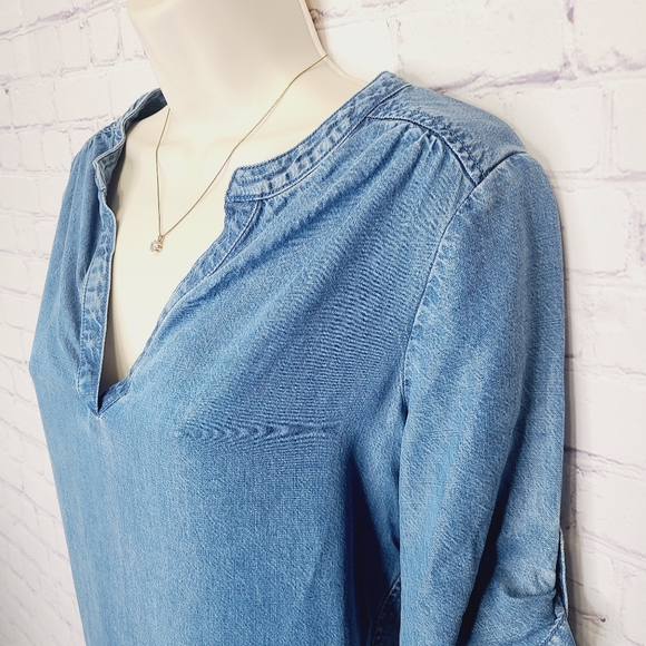 NWT | Southern Tide Denim Short-Sleeve Nora Dress - Picture 7 of 9